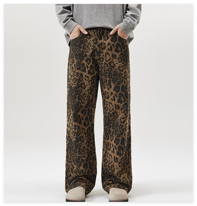 LEOPARD PRINT JEANS