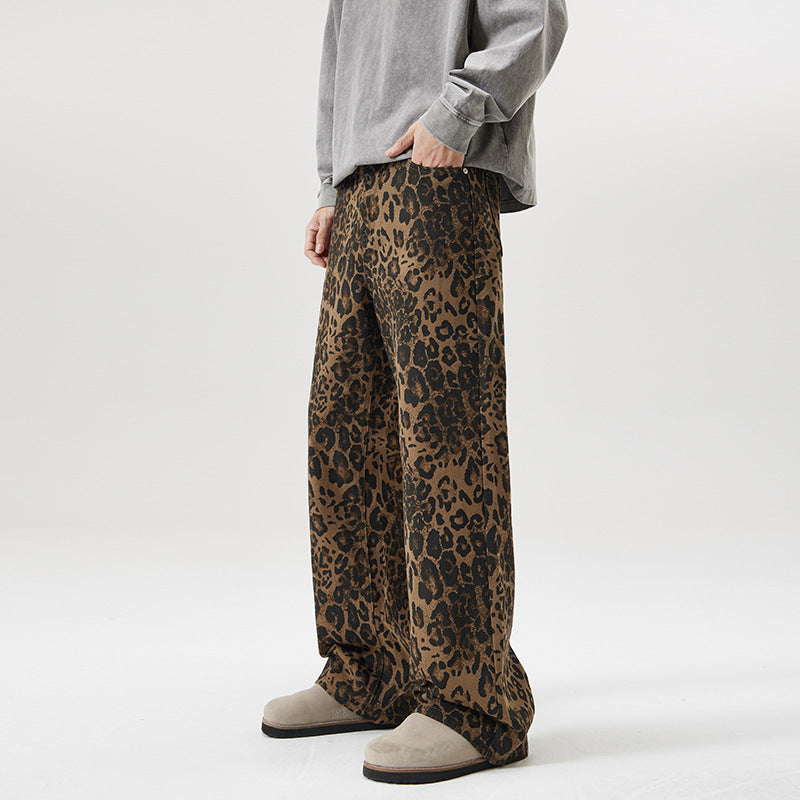 LEOPARD PRINT JEANS